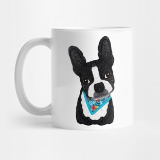 Tropical Boston Terrier boy Mug